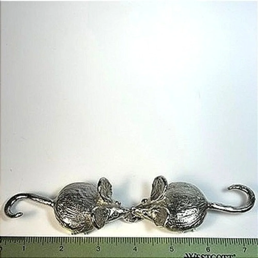 Vintage Mouse‎ Belt Buckle Silver Tone Whimsical Mimi Di N  display picture 2